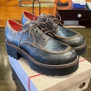 BedStu Yazar Black Cobalt Lux Loafer